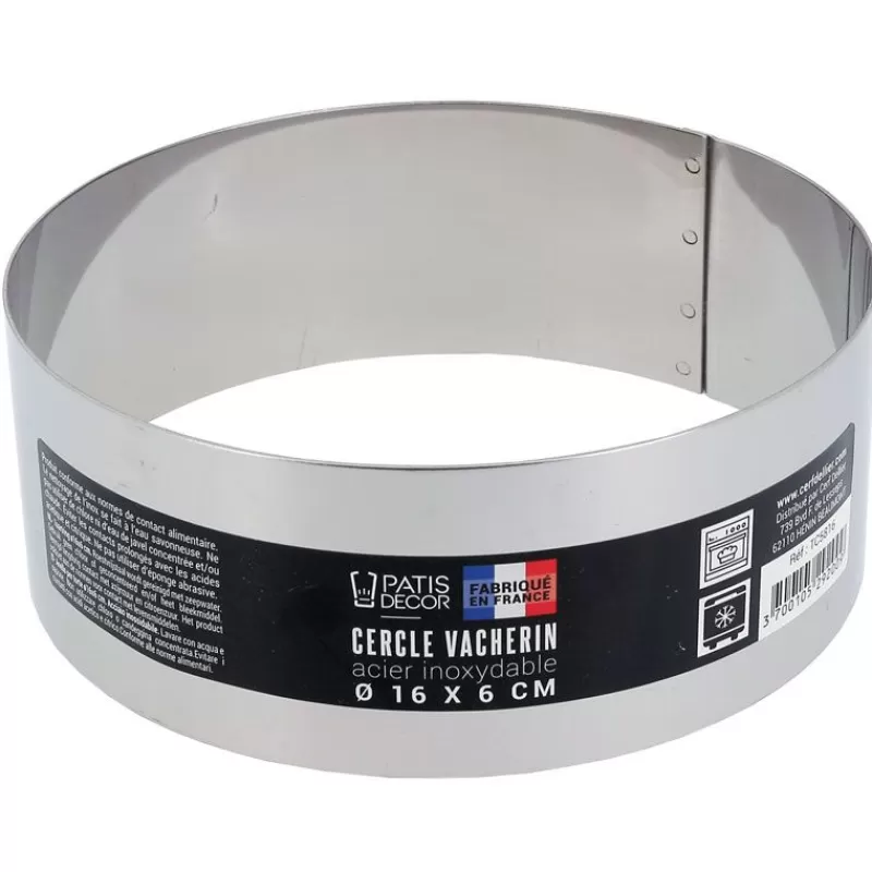 Cerf Dellier Cercle A Vacherin Inox H 6 Cm 16 Cm Patisdecor
