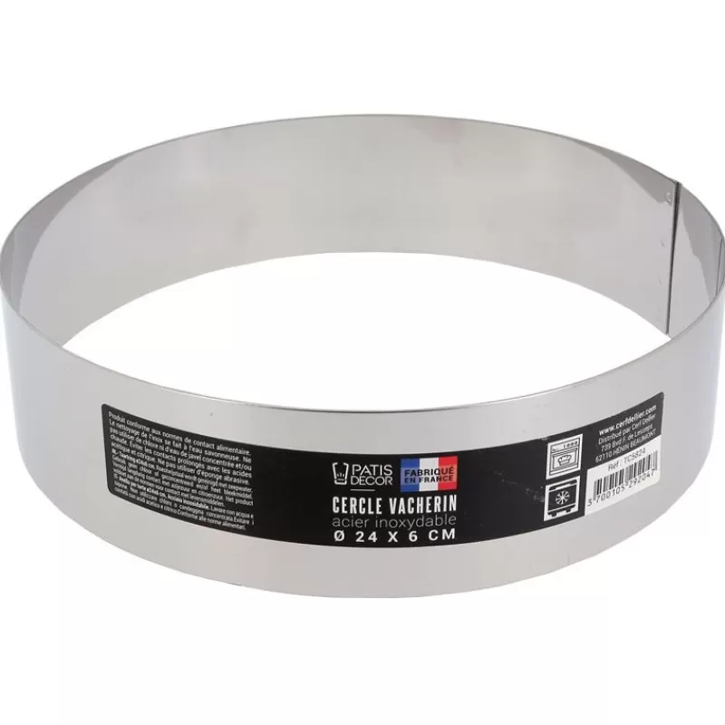 Cerf Dellier Cercle A Vacherin Inox H 6 Cm 24 Cm Patisdecor