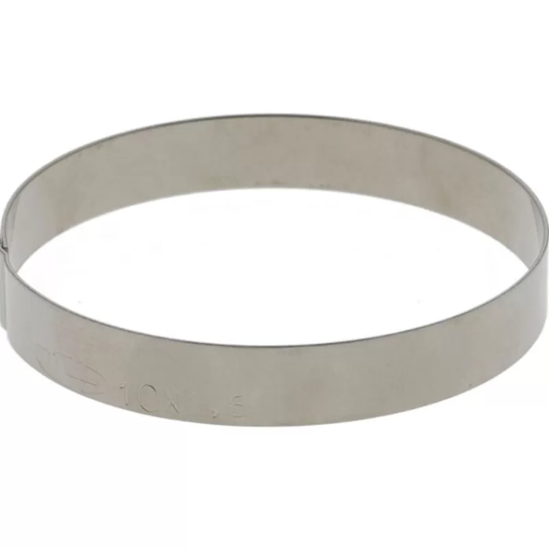 Cerf Dellier Cercles À Patisserie Inox 8,5 Cm H 1,6 Cm (X10)