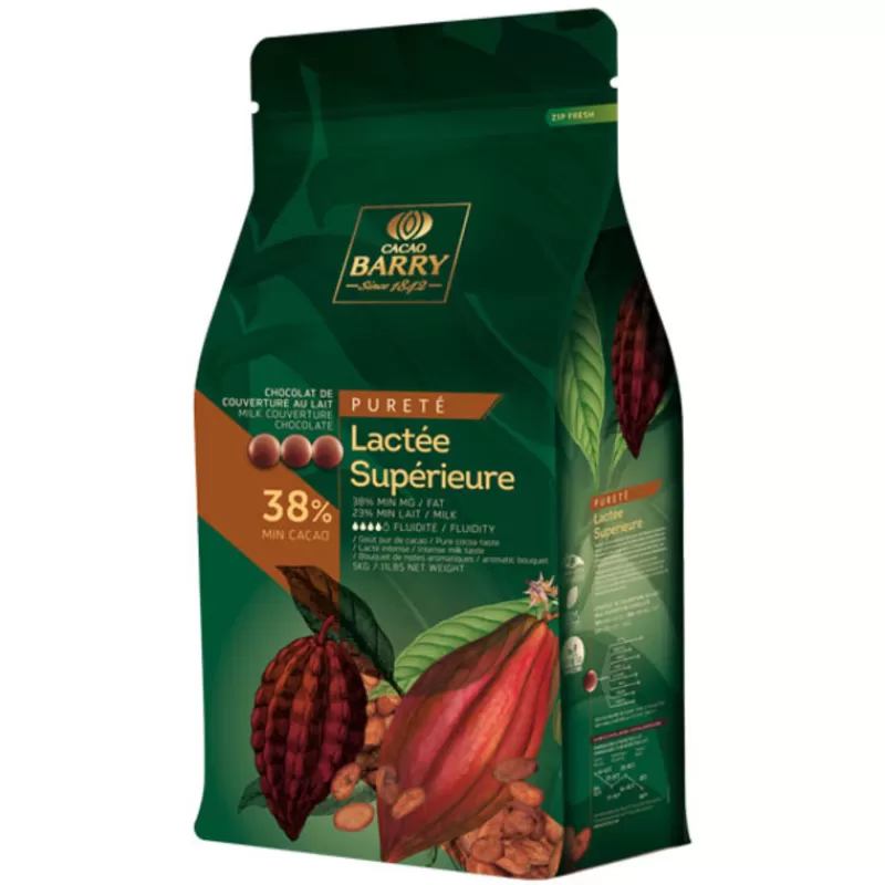 Cerf Dellier Chocolat De Couverture Lactee Superieure 38 % 5 Kg