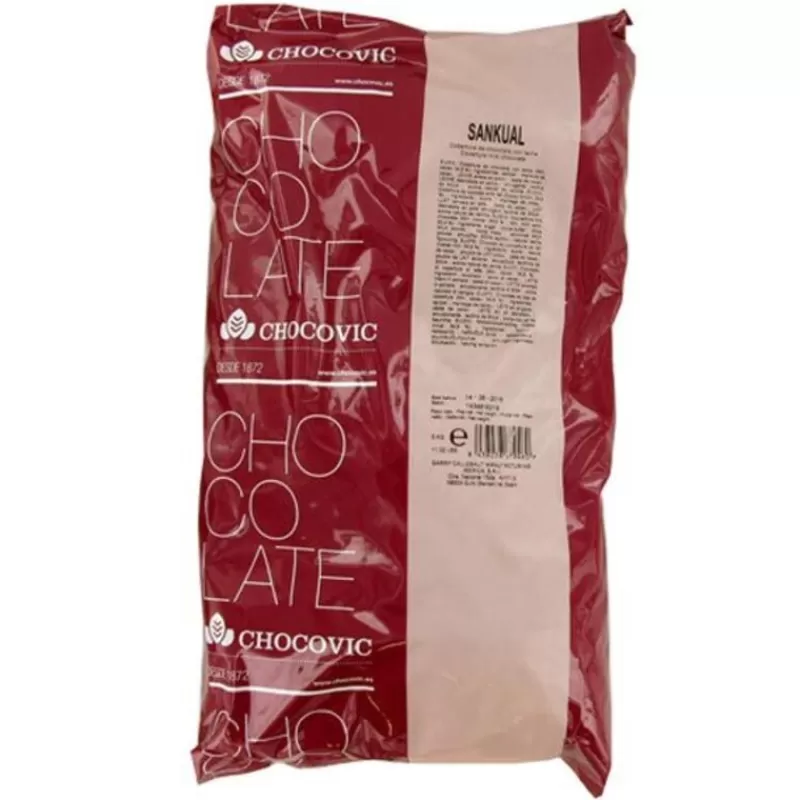 Cerf Dellier Chocolat De Couverture Lait Sankual Chocovic 34,9 % 5 Kg