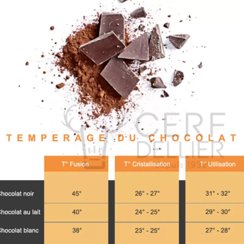 Cerf Dellier Chocolat De Couverture Noir Origine Mexique 66 % 1 Kg