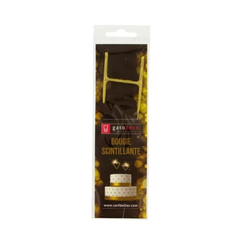 Cerf Dellier Cierge Magique Dore Lettre H Patisdecor Cheap