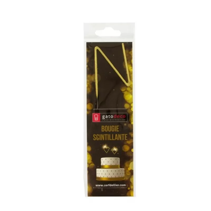 Cerf Dellier Cierge Magique Dore Lettre N Patisdecor Cheap