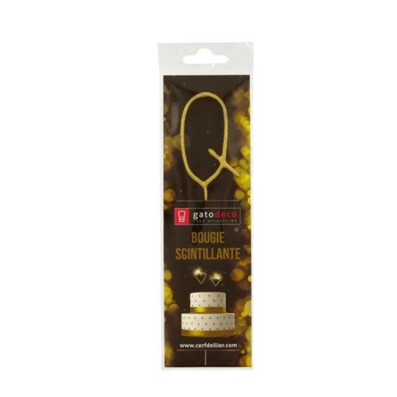 Cerf Dellier Cierge Magique Dore Lettre Q Patisdecor Flash Sale