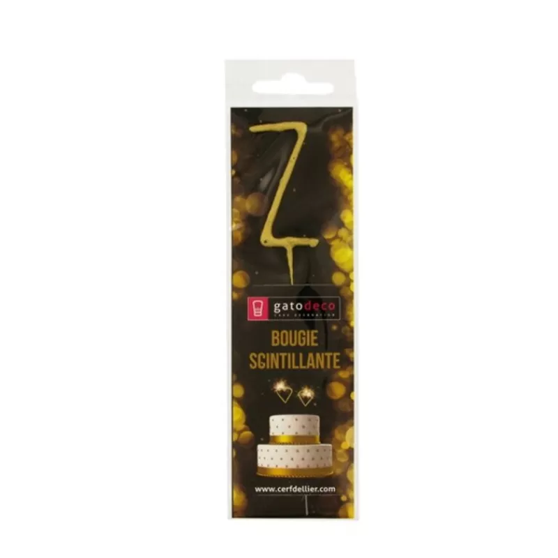 Cerf Dellier Cierge Magique Dore Lettre Z Patisdecor Best Sale
