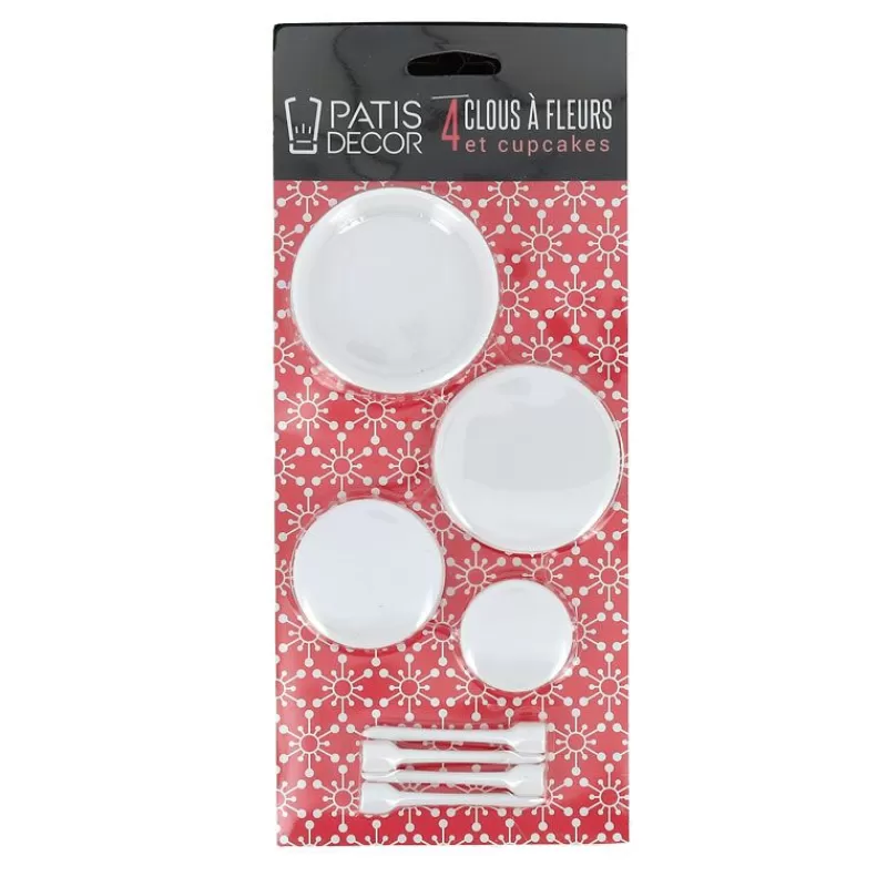 Cerf Dellier Clous A Fleurs Et A Cupcakes Patisdecor (X4) Hot