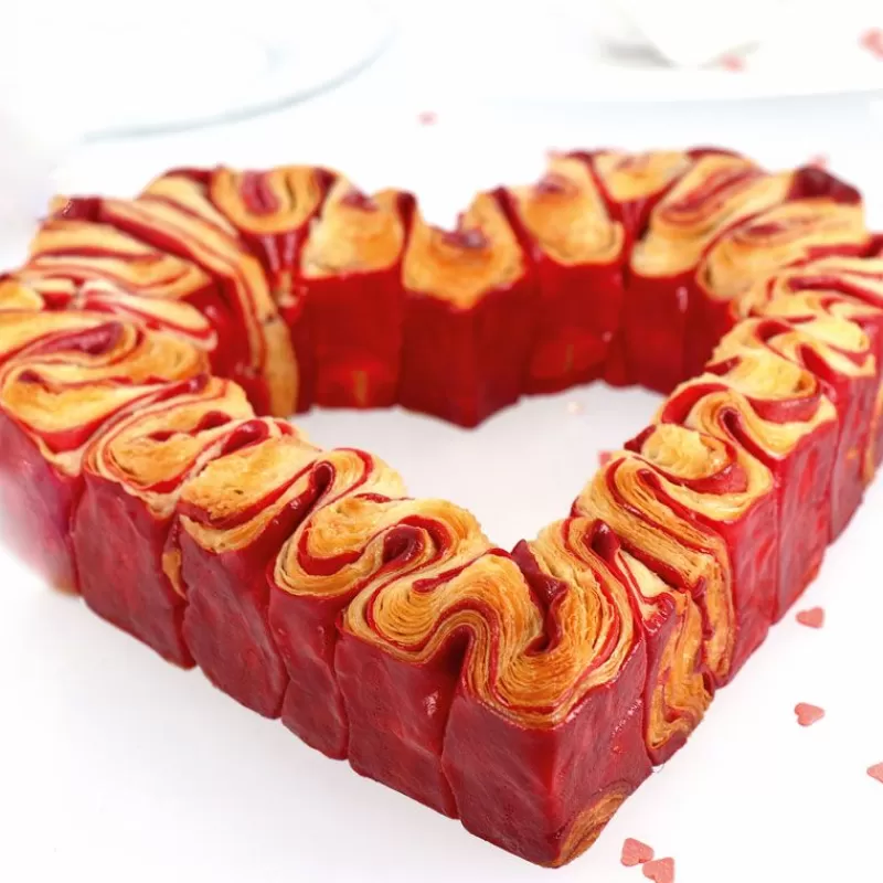 Cerf Dellier Coeur A Mousse Inox H 4,5 Cm L 24 Cm Patisdecor