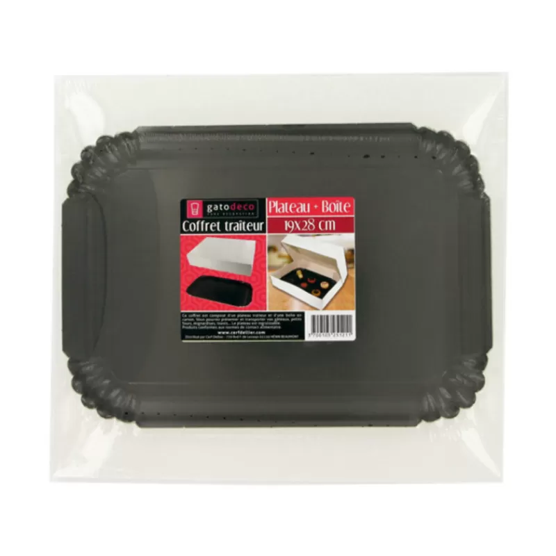 Cerf Dellier Coffret Traiteur Plateau Et Boite 20 X 29 Cm Patisdecor Best Sale