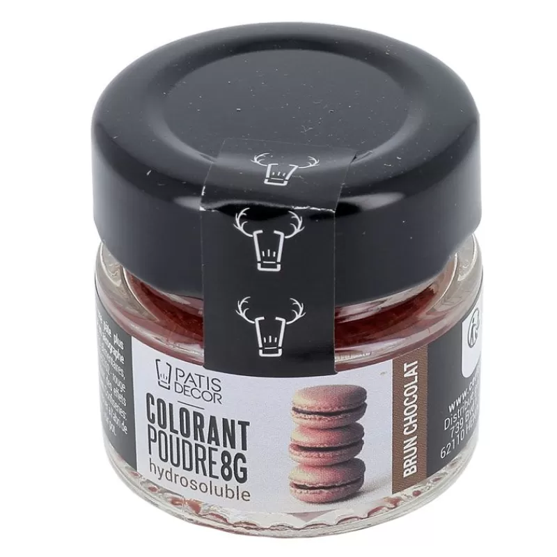 Cerf Dellier Colorant Poudre Hydrosoluble Brun Chocolat 8 G