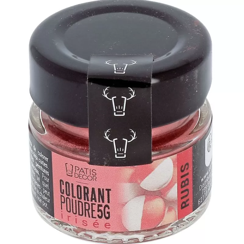 Cerf Dellier Colorant Poudre Irise Rouge Rubis 5 G