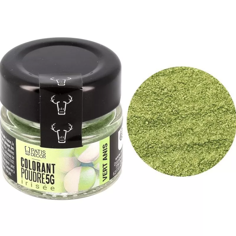 Cerf Dellier Colorant Poudre Irise Vert Anis 5 G