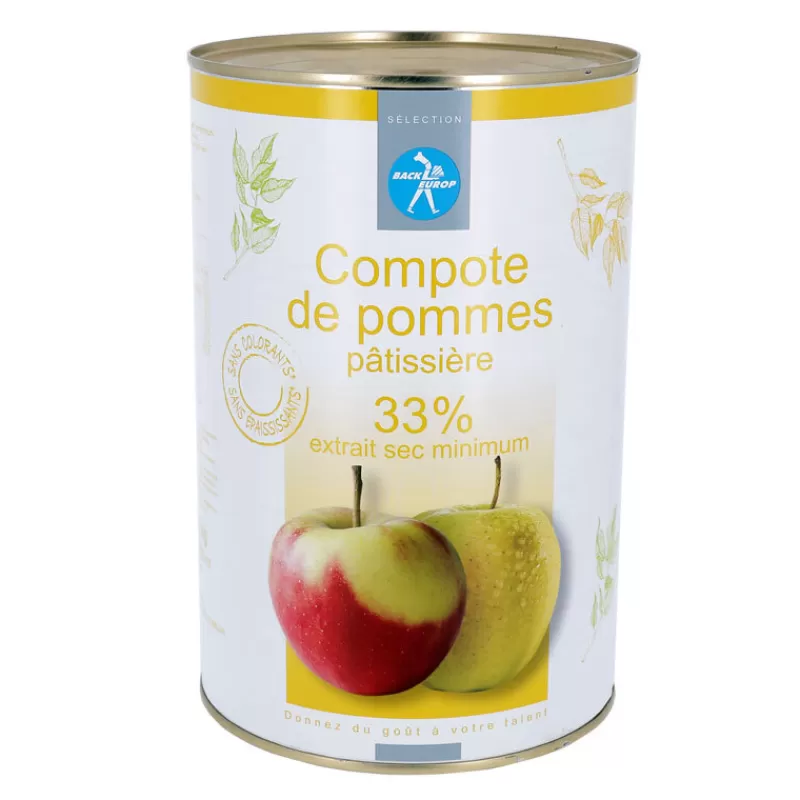 Cerf Dellier Compote De Pommes Pâtissières 33% 4,350 Kg