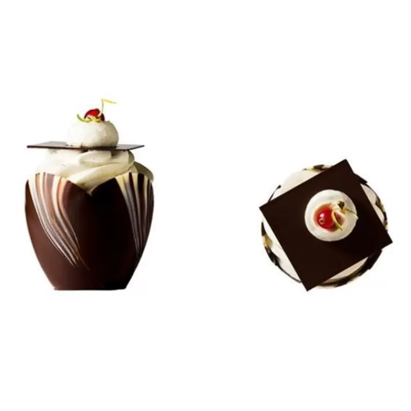 Cerf Dellier Coupelle Chocolat Marbre Tulip (X 12) Fashion