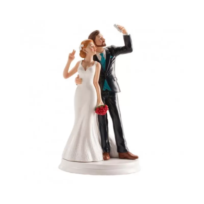 Cerf Dellier Couple Maries Selfie 20 Cm New