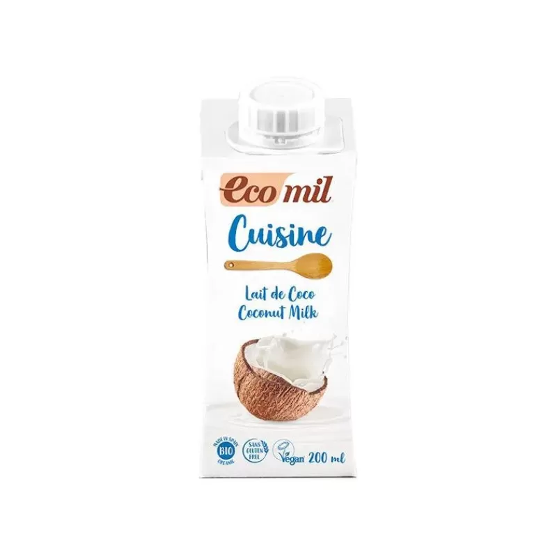 Cerf Dellier Creme Cuisine Lait De Coco Sans Sucrés 200 Ml