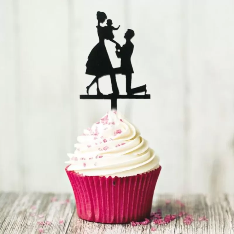 Cerf Dellier Cupcake Toppers Declaration (X 8) Online