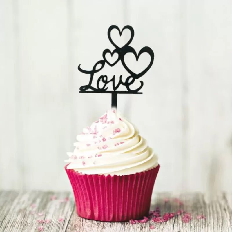 Cerf Dellier Cupcake Toppers Love (X8) Sale