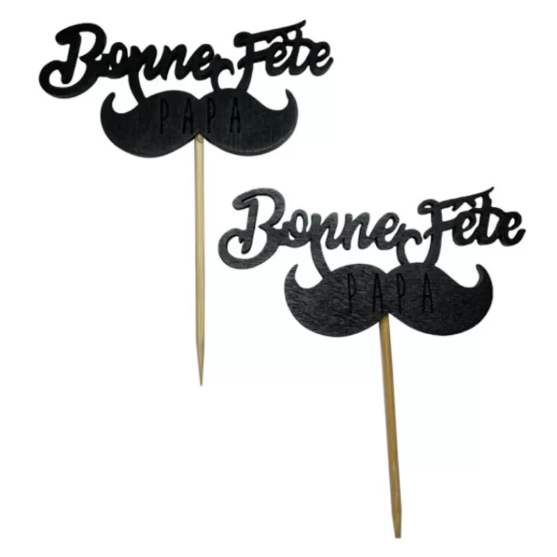 Cerf Dellier Cupcake Toppers Moustache  Outlet