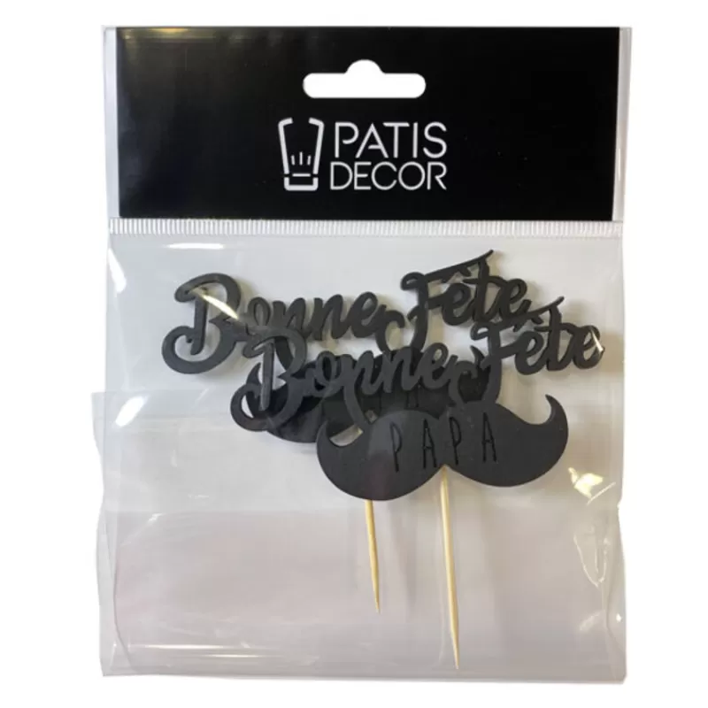 Cerf Dellier Cupcake Toppers Moustache  Outlet