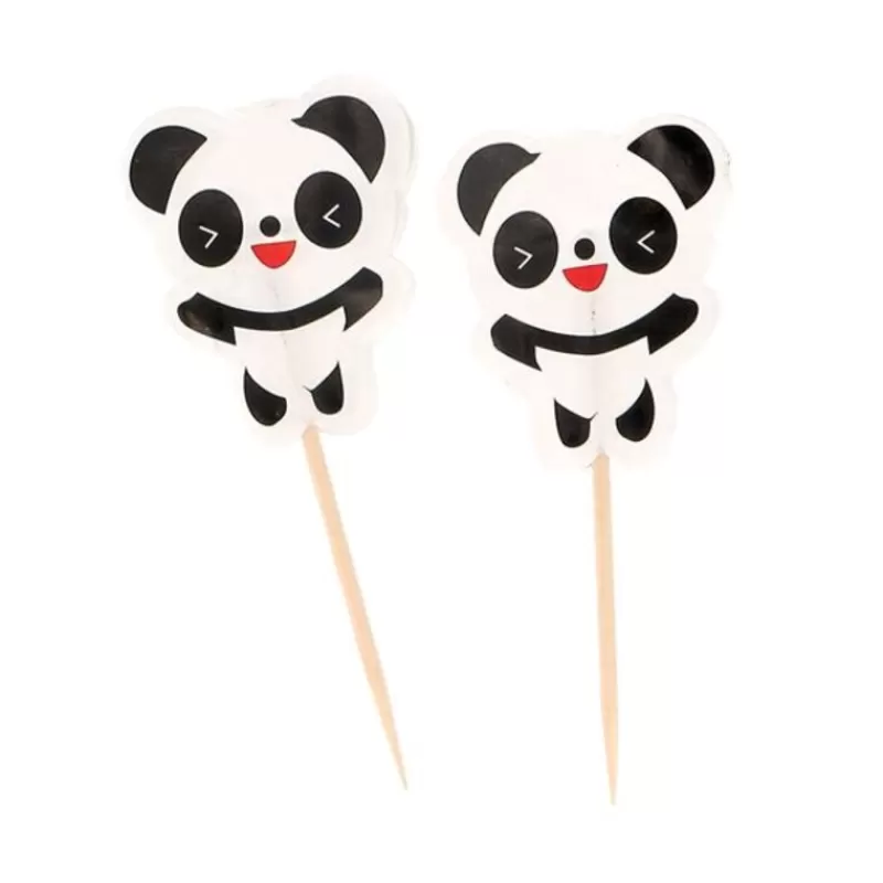 Cerf Dellier Cupcake Toppers Pandas (X 24) Outlet