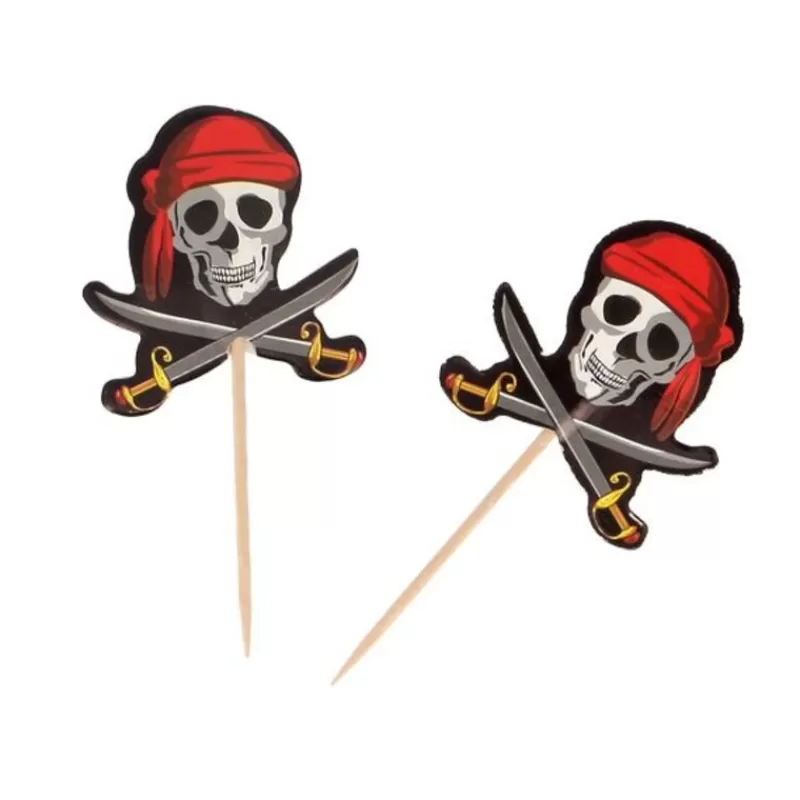 Cerf Dellier Cupcake Toppers Pirates (X 12) Outlet