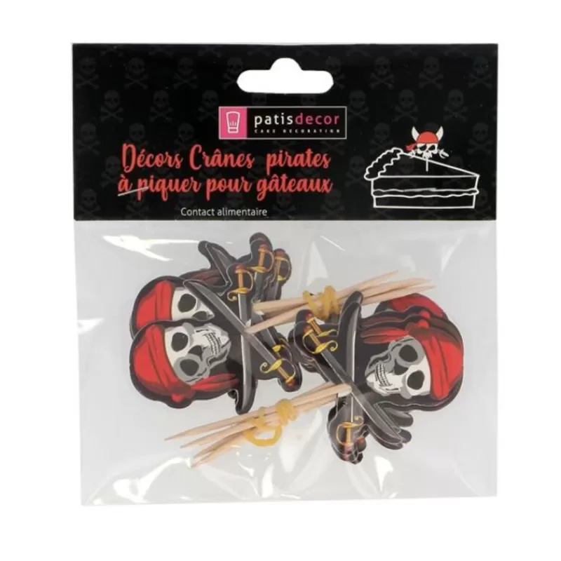 Cerf Dellier Cupcake Toppers Pirates (X 12) Outlet