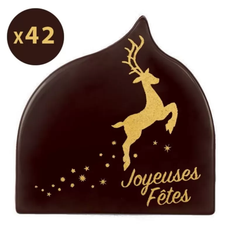 Cerf Dellier Décorations Chocolat Joyeuses Fêtes Cerf (X42) Best