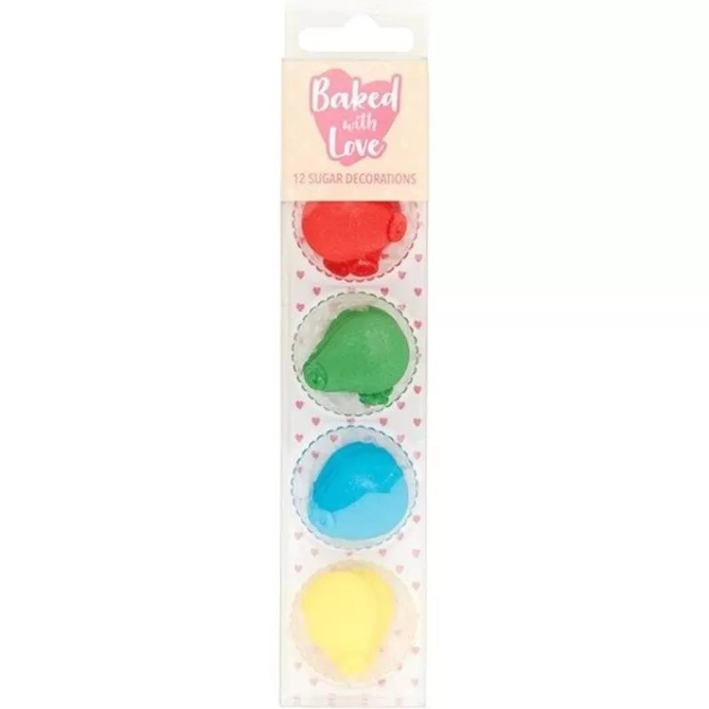 Cerf Dellier Décors Comestibles Ballons Assortis (X12) Best