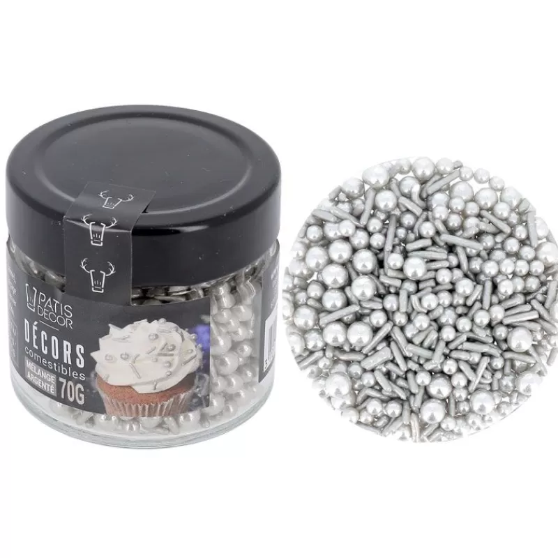 Cerf Dellier Décors Comestibles Melange Argente 70 G Shop