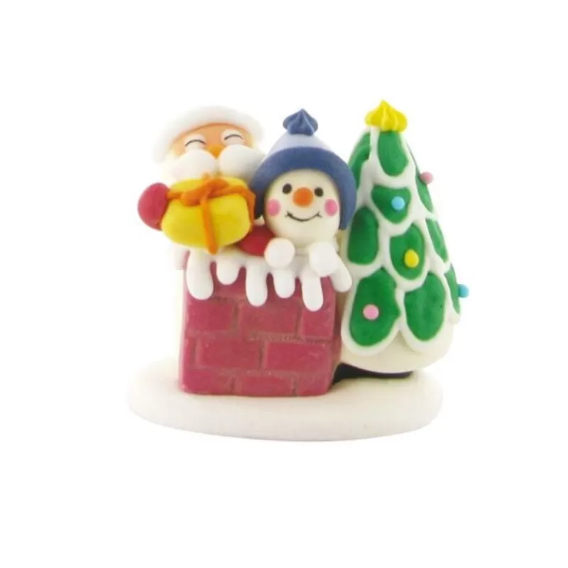 Cerf Dellier Décors Comestibles Pere Noël Cheminee (X24) Flash Sale