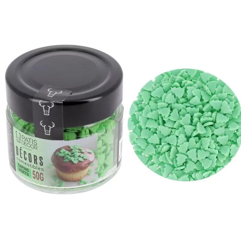 Cerf Dellier Décors Comestibles Sapins Verts 50 G Shop