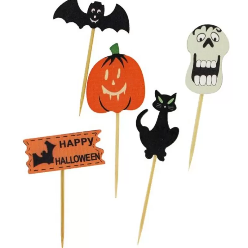 Cerf Dellier Décors D'Halloween Sur Pique Assortis (X10) Fashion