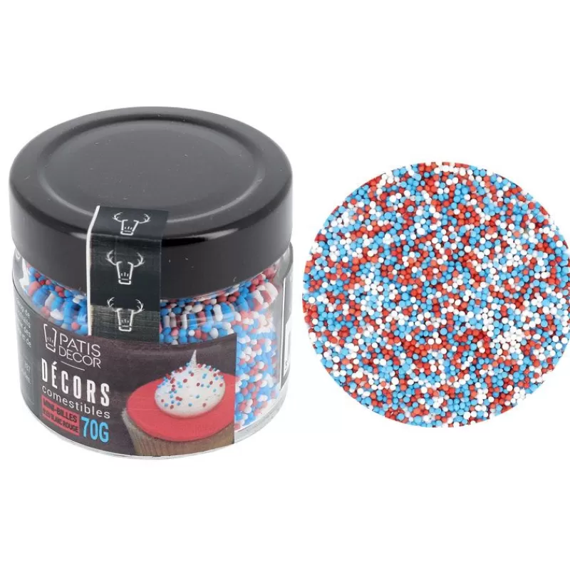Cerf Dellier Décors Mini Billes Bleu Blanc Rouge Patisdecor Online