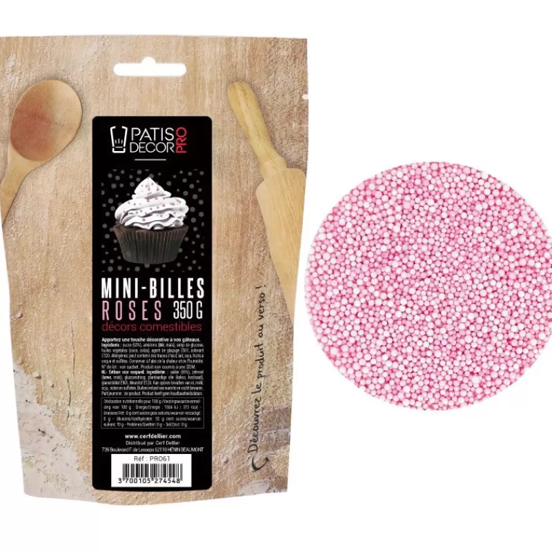 Cerf Dellier Décors Mini Billes Roses Comestibles Patisdecor Pro 350 G Outlet