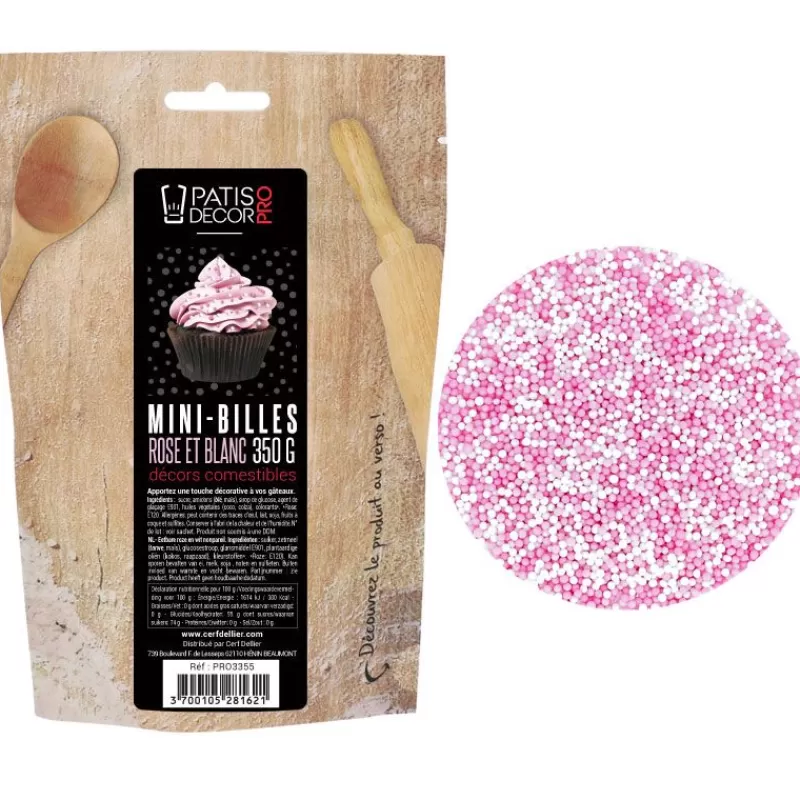 Cerf Dellier Décors Mini Billes Roses Et Blanches Comestibles Patisdecor Pro 350 G Online