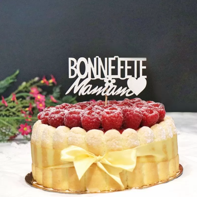 Cerf Dellier Decor Bonne Fete Maman Sur Pique (X30) Outlet