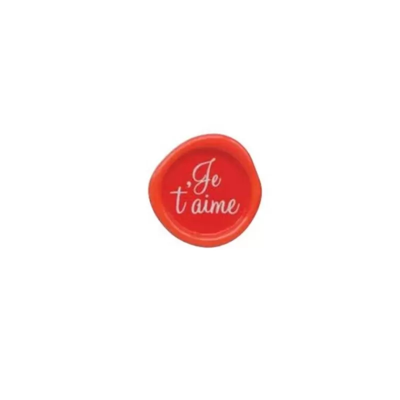 Cerf Dellier Decor Chocolat Blanc Sceau Je T'Aime (X132) Cheap