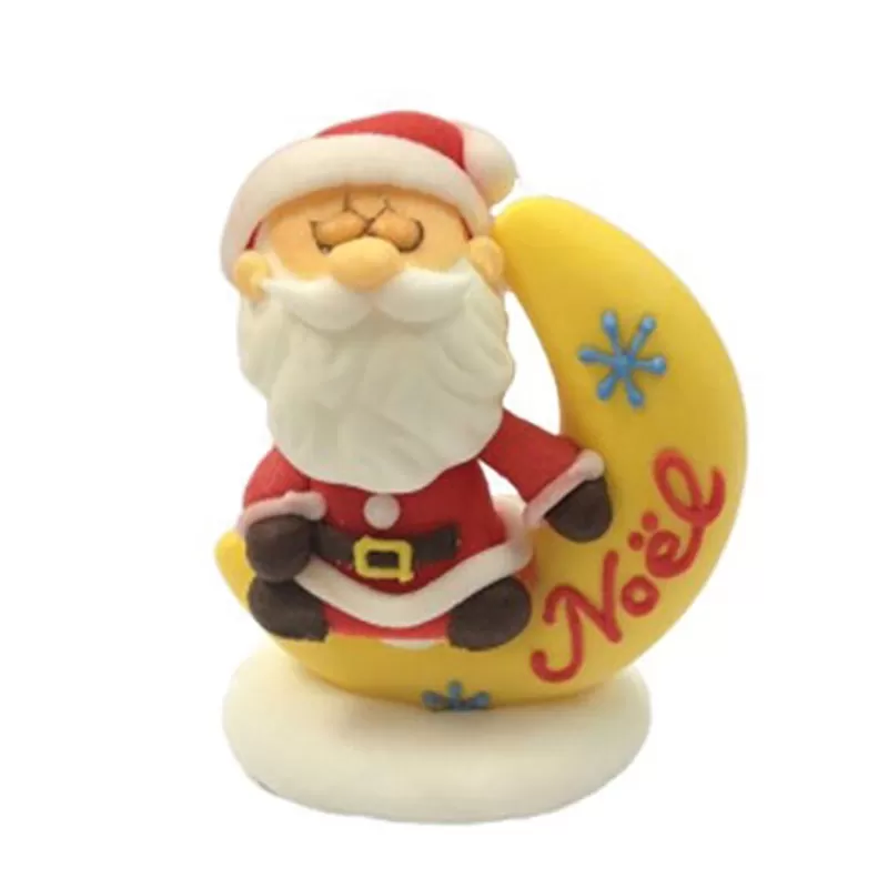 Cerf Dellier Decor Comestible Pere Noël Lune Sale