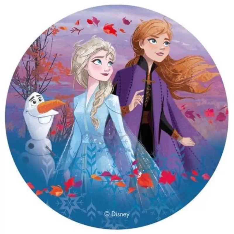 Cerf Dellier Disque Azyme Elsa, Anna Et Olaf 20 Cm Cheap