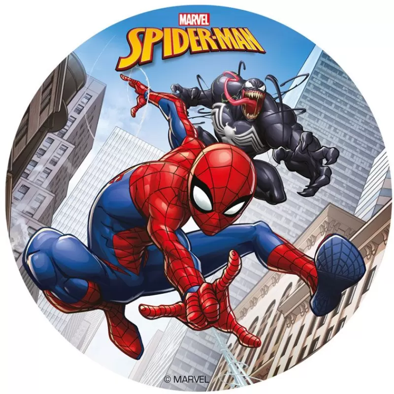 Cerf Dellier Disque Gateau En Azyme Spiderman 15,5 Cm Cheap