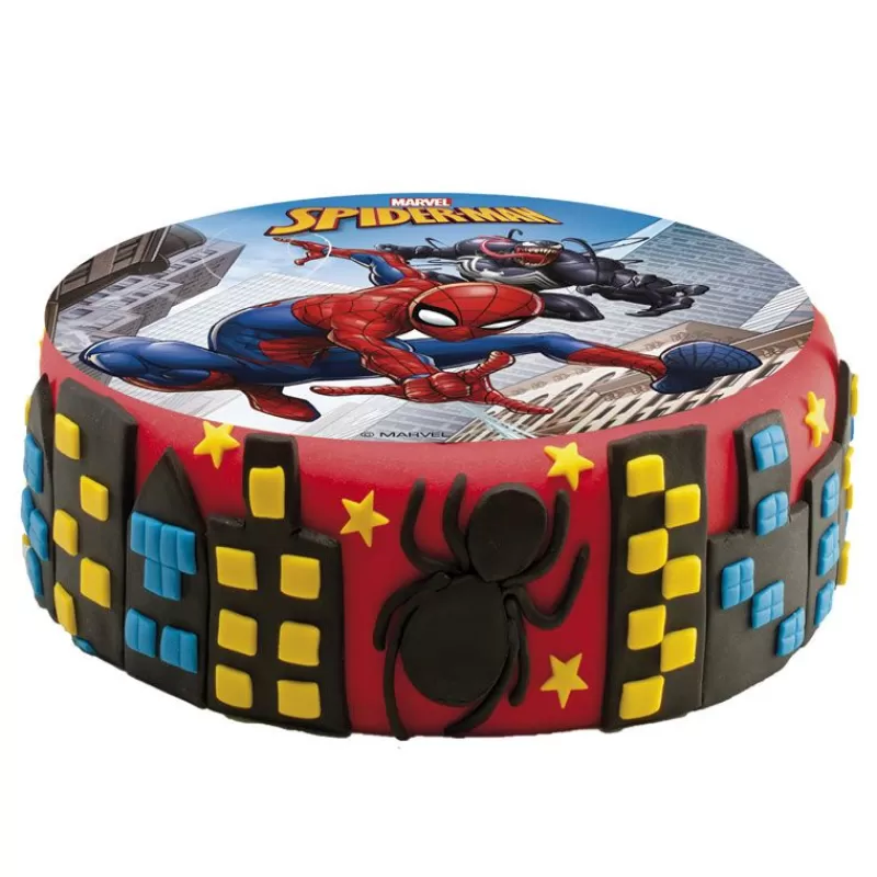 Cerf Dellier Disque Gateau En Azyme Spiderman 15,5 Cm Cheap