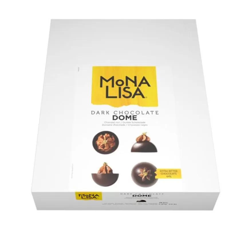 Cerf Dellier Domes De Chocolat Noir Mona Lisa (X28)