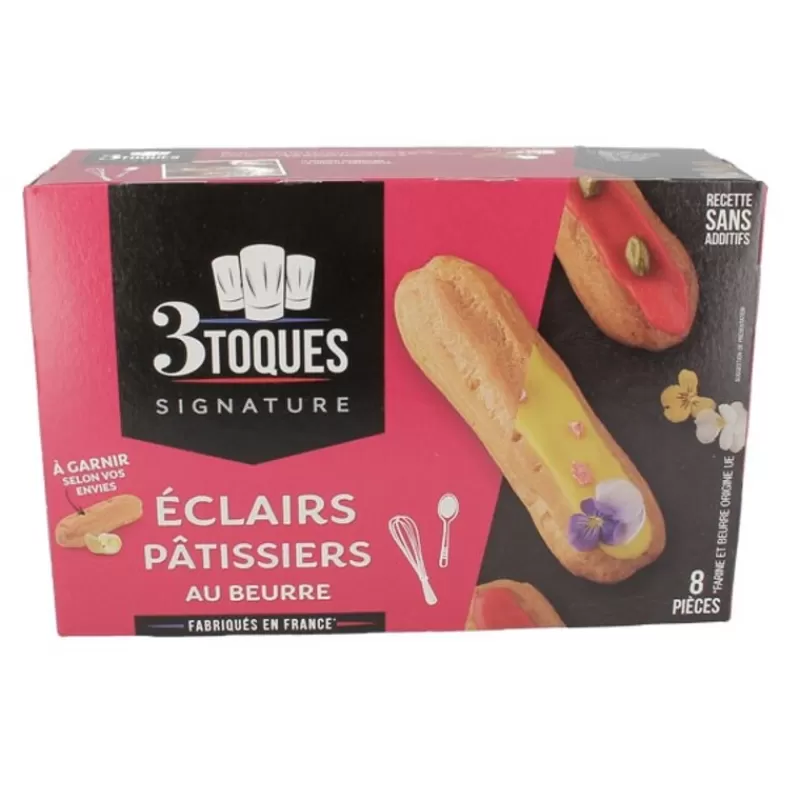 Cerf Dellier Eclairs Pâtissiers Au Beurre (X8)