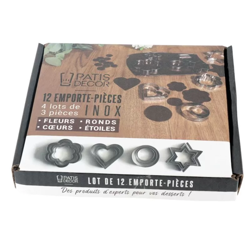 Cerf Dellier Emporte-Pièces Assortis Inox Patisdecor (X 12)