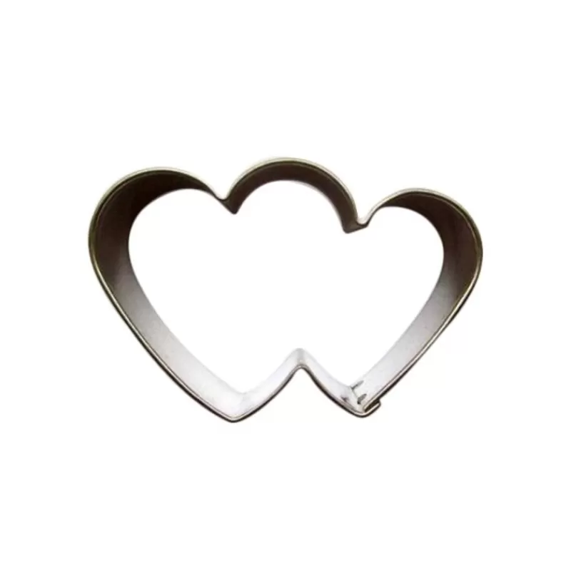 Cerf Dellier Emporte-Piece Coeur Double 5,6 Cm