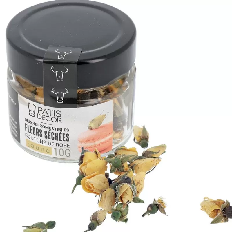 Cerf Dellier Fleurs Sechees De Roses Jaunes Patisdecor 8 G Best Sale