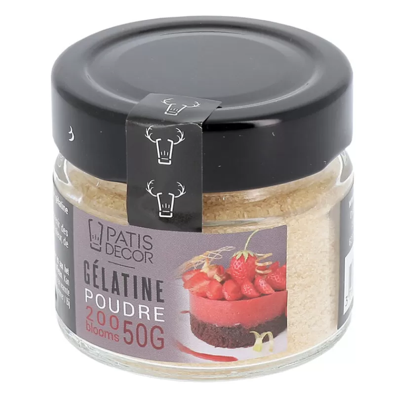 Cerf Dellier Gelatine Bovine En Poudre 200 Blooms Patisdecor 50 G