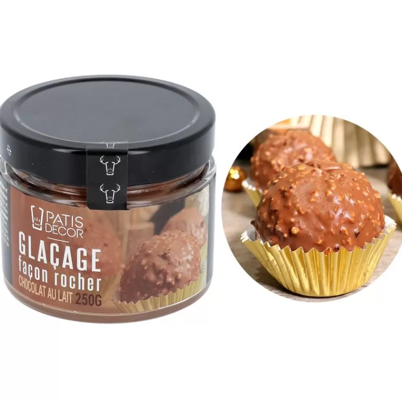 Cerf Dellier Glacage Facon Rocher Chocolat Au Lait Patisdecor 250 G
