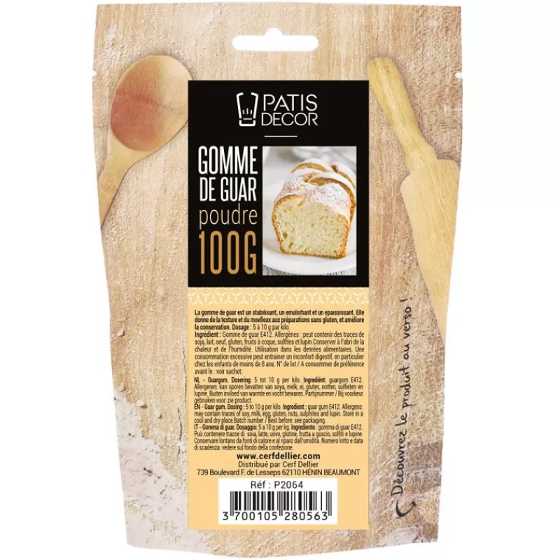 Cerf Dellier Gomme De Guar Patisdecor 100 G